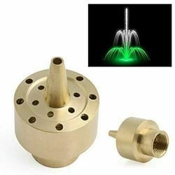 brass fountain nozzle for garden pond and water feature