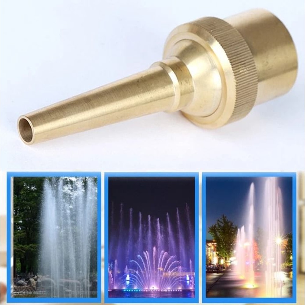 Brass Fountain Nozzle Adjustable Straight Jet For Pond And Garden Fountains 2