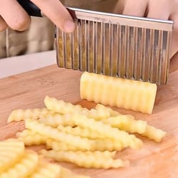 stainless steel crinkle cutter potato cutter and wavy vegetable slicer