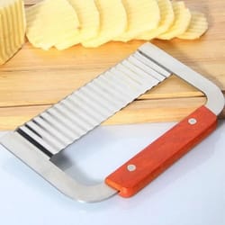 stainless steel crinkle cutter potato cutter for wavy fries and vegetable slices