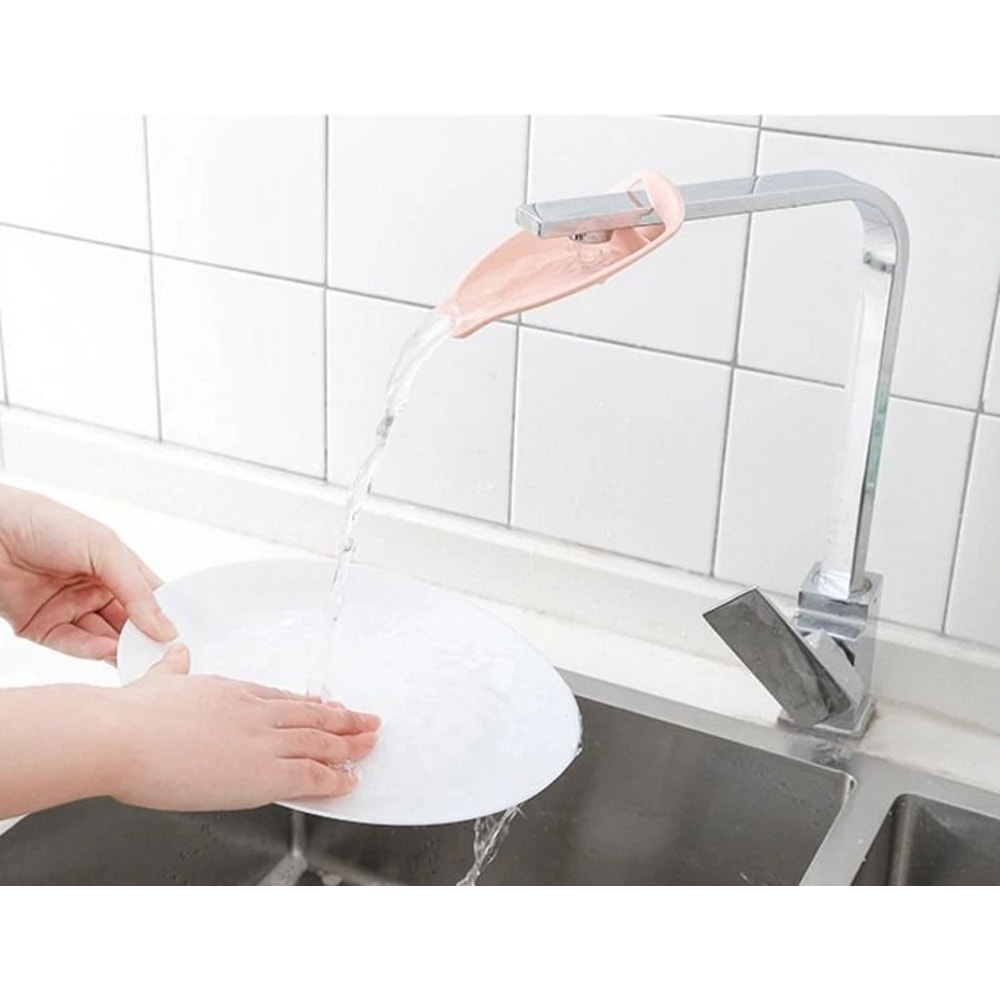 Kids Sink Faucet Extender Silicone Hand Washing Helper For Bathroom And Kitchen 1