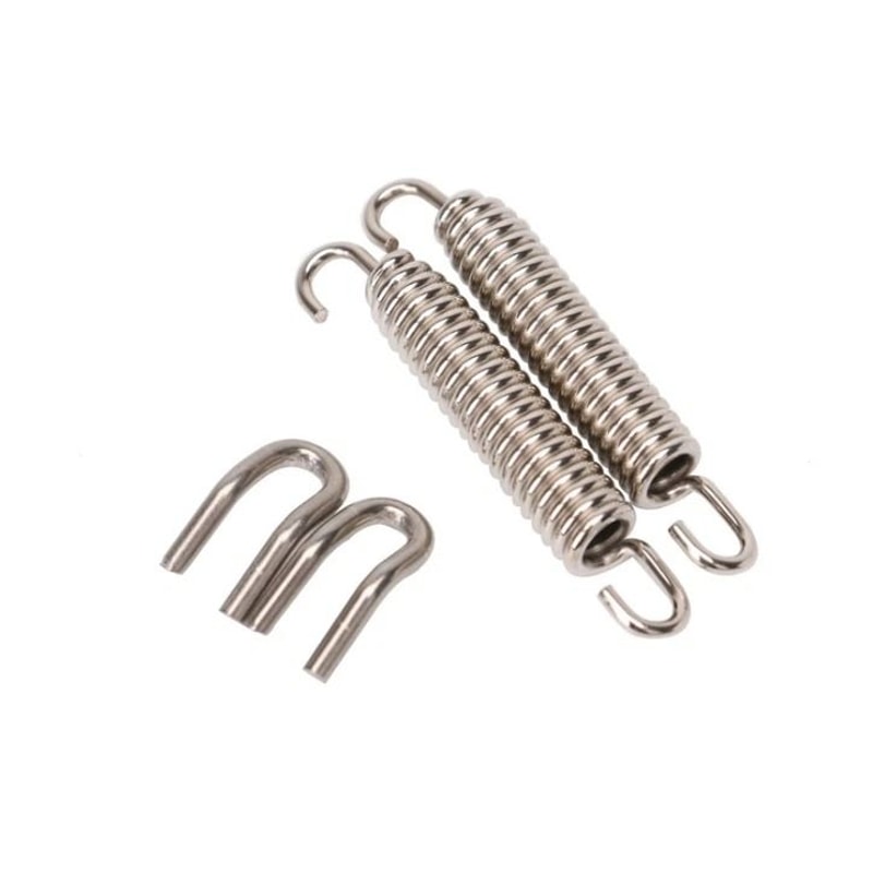 Universal Motorcycle Exhaust Hanger Bracket Stainless Steel Muffler Hanger Strap Clamp 2