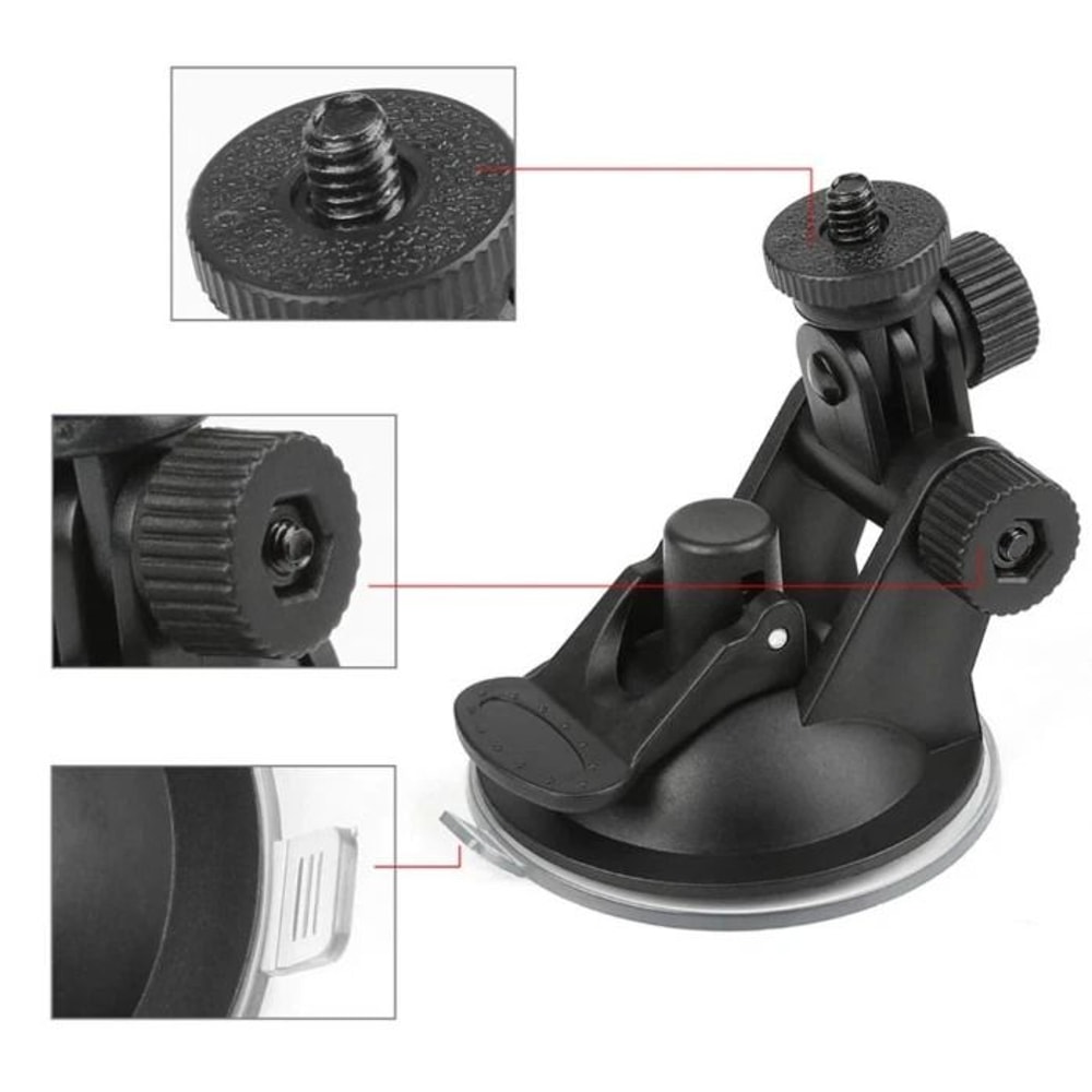 Universal Car Windshield Camera Mount For GoPro And Action Cameras 1