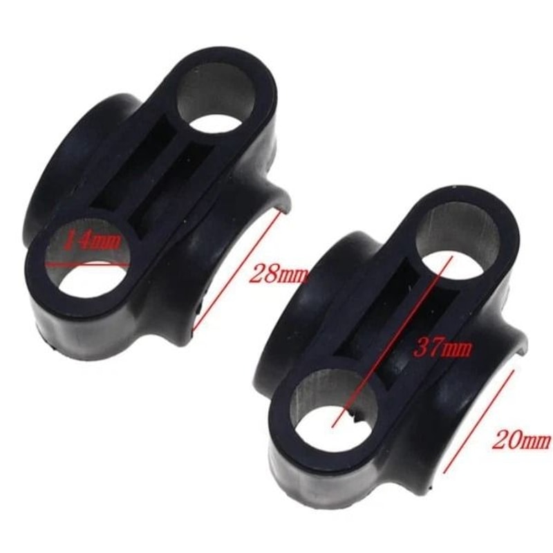 ATV Handlebar Clamp Block Set Plastic Steering Mount For Mini Quad 1