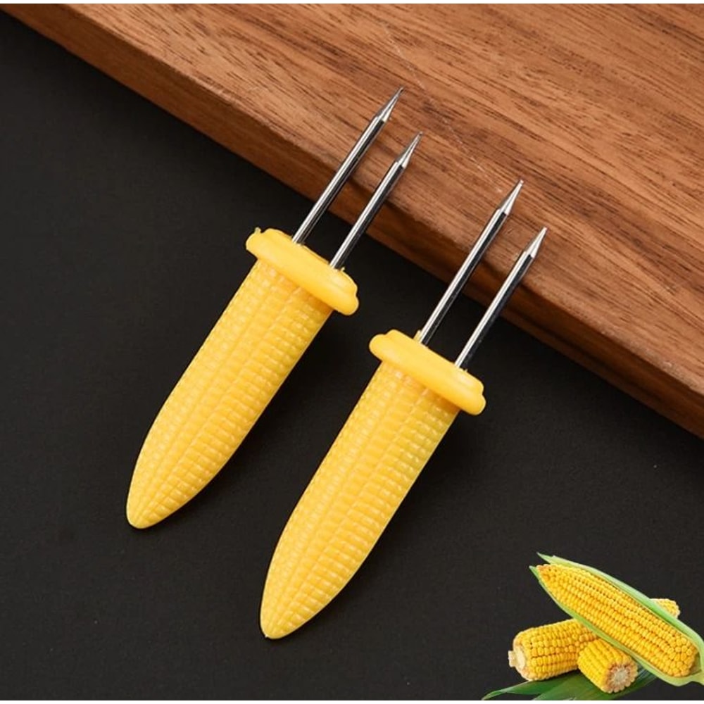Corn Cob Holders Set With Stainless Steel Pins For BBQ Picnics And Family Meals 0