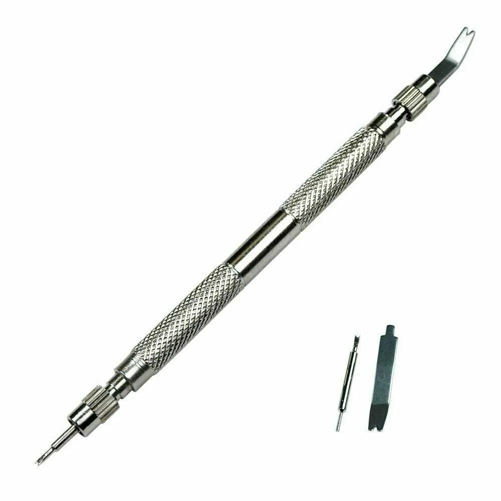 Steel Watch Spring Bar Tool With Spare Tips Watch Link Remover And Pin Pusher 0
