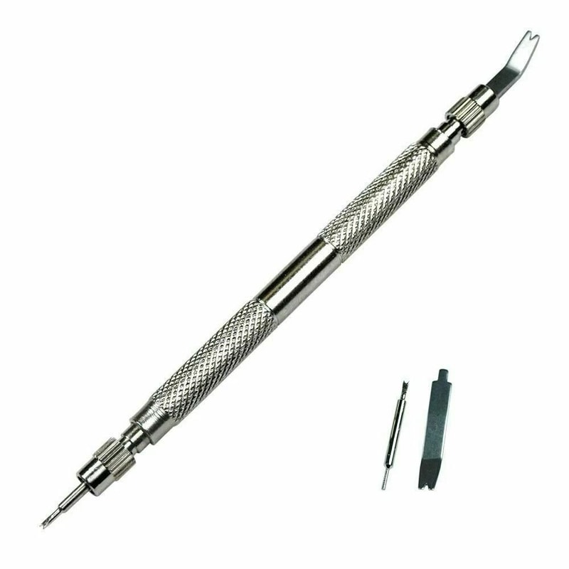 Steel Watch Spring Bar Tool With Spare Tips Watch Link Remover And Pin Pusher 0