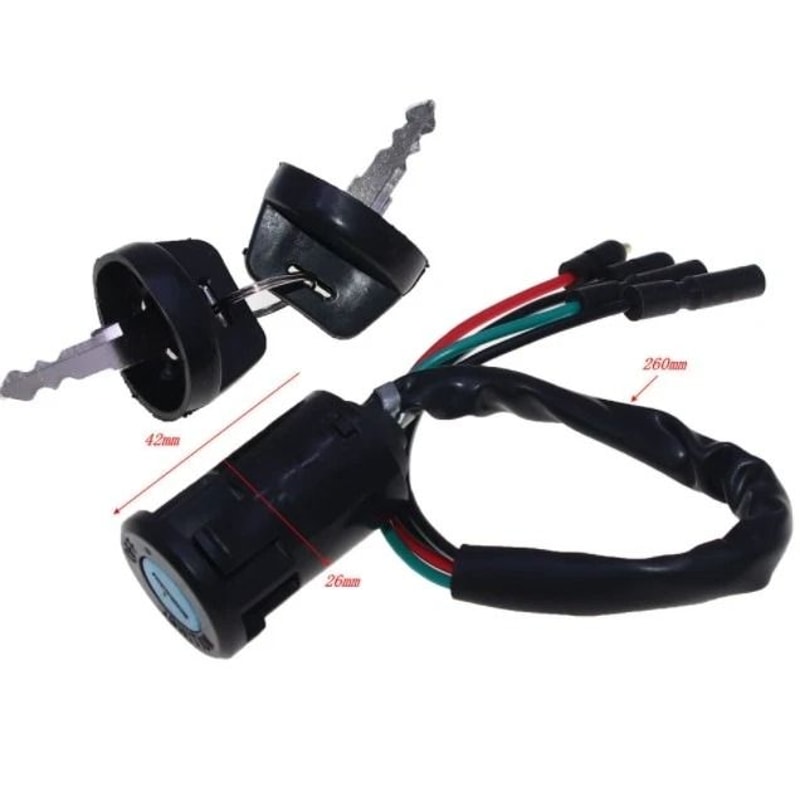 FourTrax Ignition Key Switch For ATV Replacement 0
