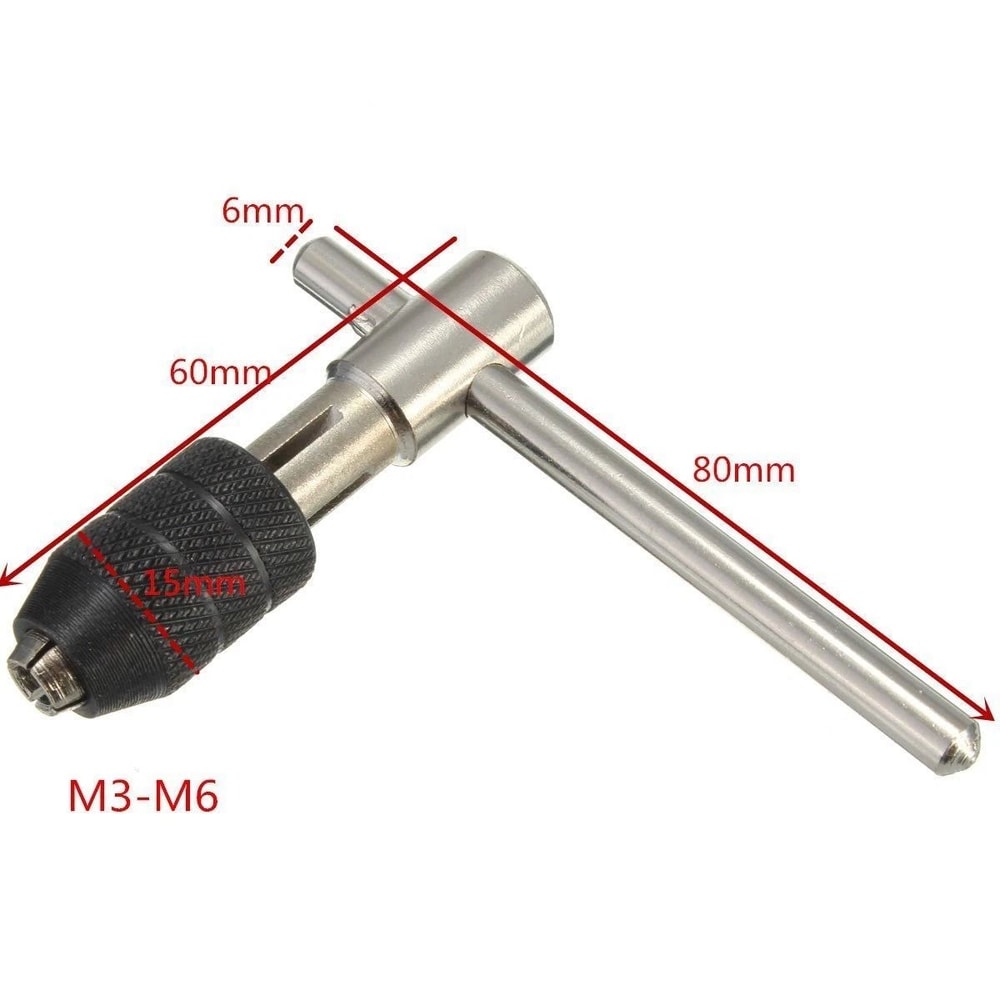 Adjustable THandle Tap Wrench For Threading And Repair 2