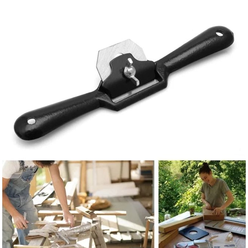 Flat Base Spokeshave Woodworking Hand Planer With Blade 2