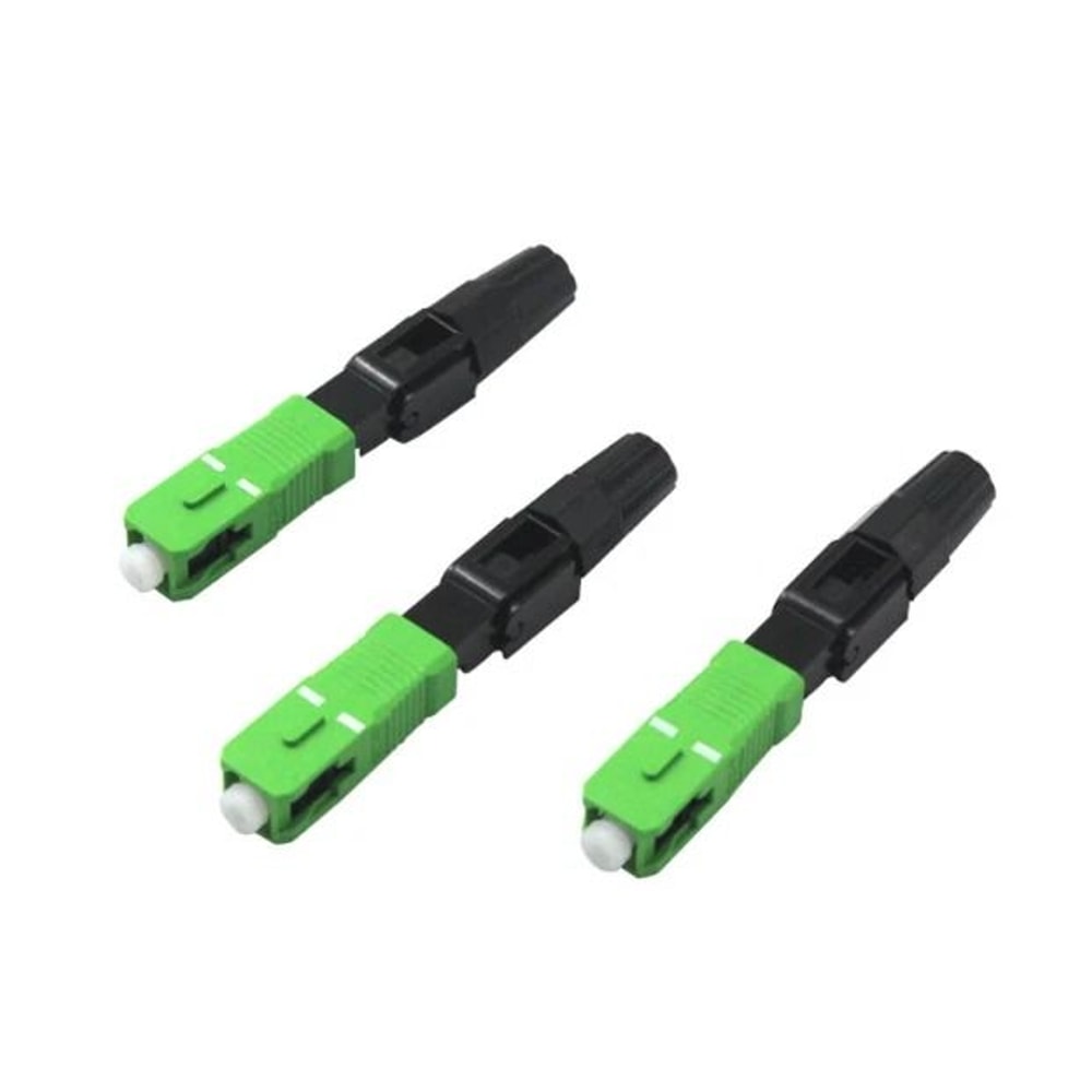 HighSpeed SCAPC Fiber Optic Quick Connector Kit Single Mode FTTH Fast Install 1