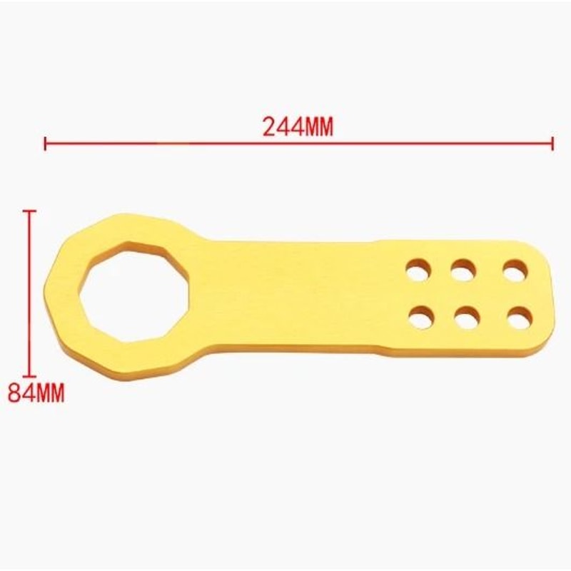 Universal Aluminum Alloy Racing Tow Hook For Front Rear Bumper 1