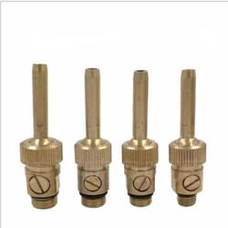 adjustable brass fountain nozzle male thread straight jet for ponds & water features