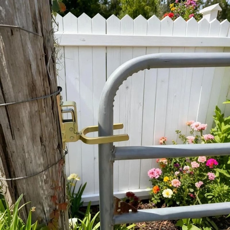 Heavy Duty Gate Latch Set For Farm Ranch Backyard Gates 6