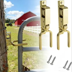 heavy duty gate latch set for farm ranch & backyard gates