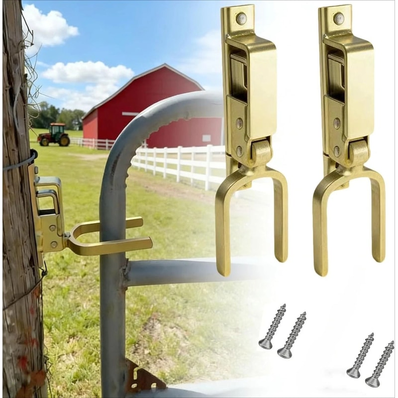 Heavy Duty Gate Latch Set For Farm Ranch Backyard Gates 0