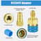 Adapter Kit Brass Quick Couplers High Low Side Car AC Conversion 2