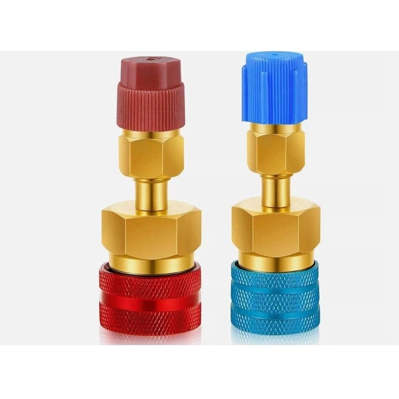 Adapter Kit Brass Quick Couplers High Low Side Car AC Conversion 0
