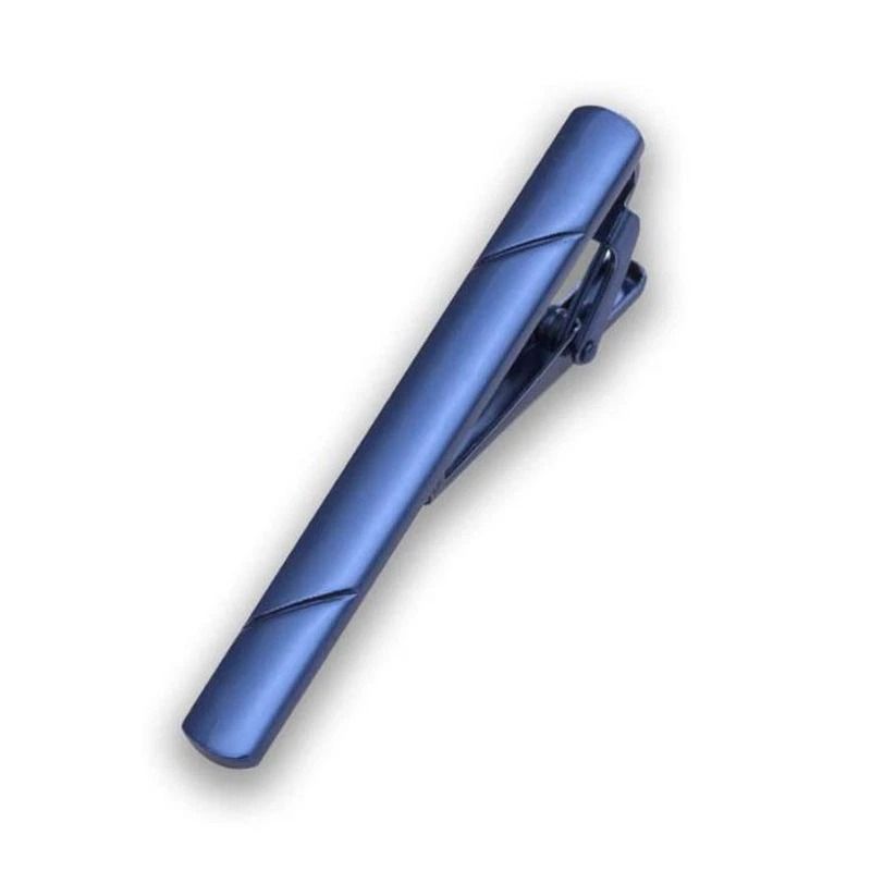 Tie Clip Set For Men Classic Necktie Bars In Blue Gold Black 1