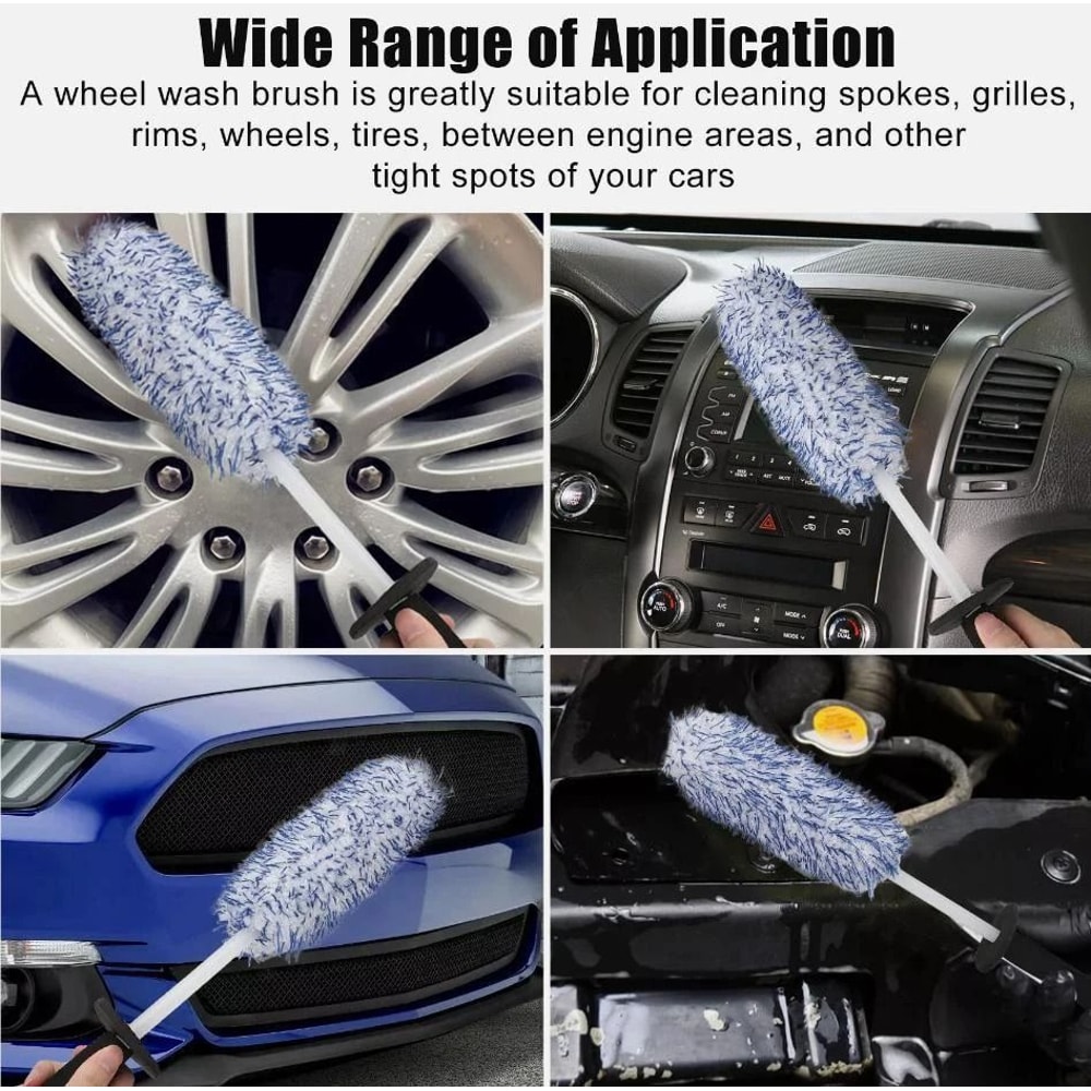 Microfiber Wheel Cleaning Brush For Rims Tires And Car Detailing 3