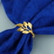 Gold Leaf Napkin Rings Set Of For Wedding Table Decor And Elegant Dinner Parties 4