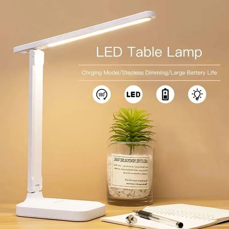 LED Desk Lamp Touch Sensor Foldable Reading Light For Study Bedside And Office 2