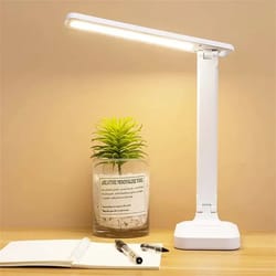 led desk lamp touch sensor foldable reading light for study bedside and office