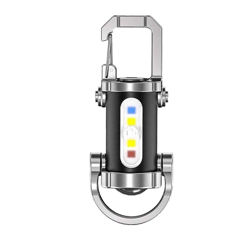 Rechargeable Keychain Flashlight Mini LED Pocket EDC Light 0