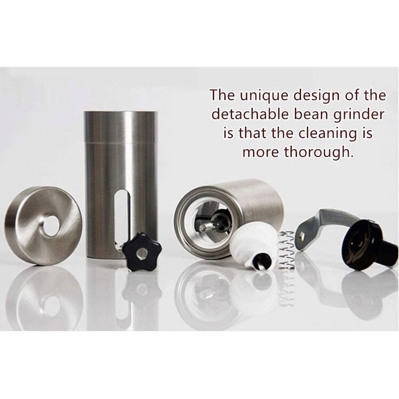 Portable Manual Coffee Grinder Stainless Steel Hand Coffee Mill With Ceramic Burr 1