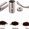 Portable Manual Coffee Grinder Stainless Steel Hand Coffee Mill With Ceramic Burr 3