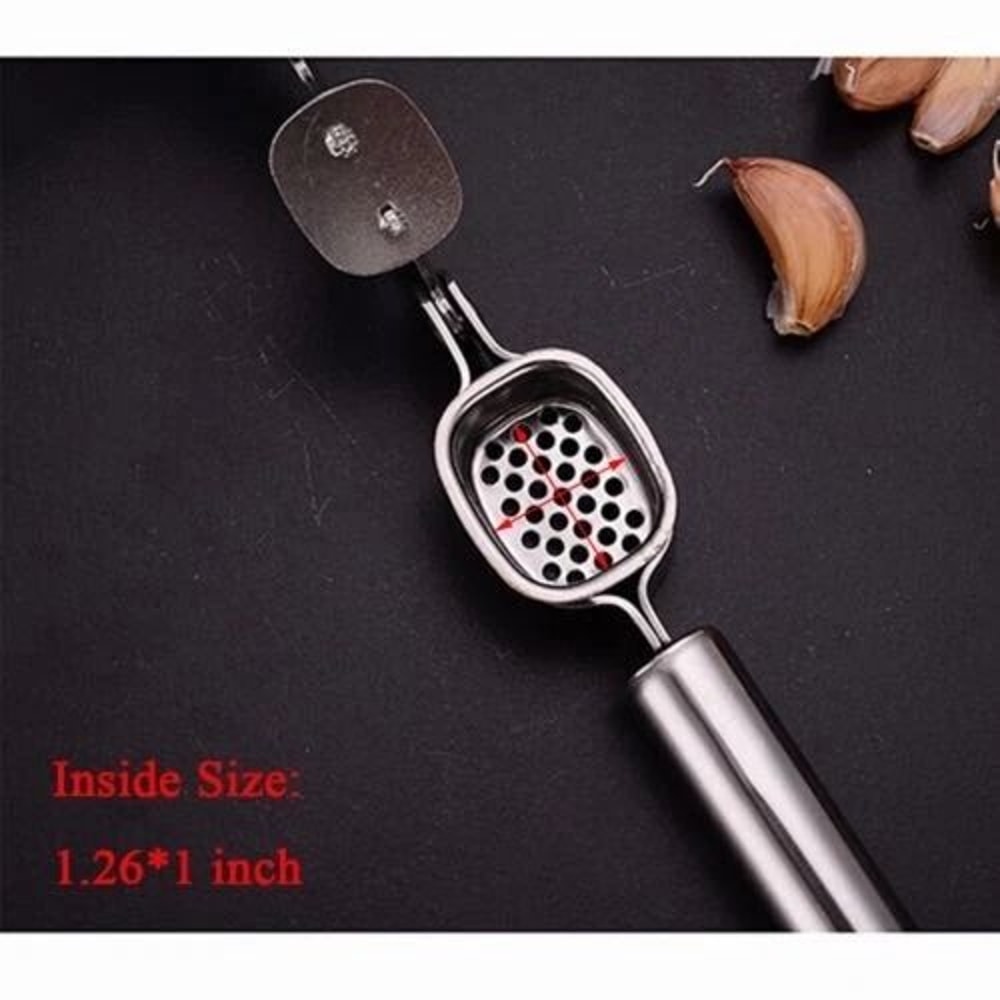 Professional Stainless Steel Garlic Press And Garlic Mincer Tool 8