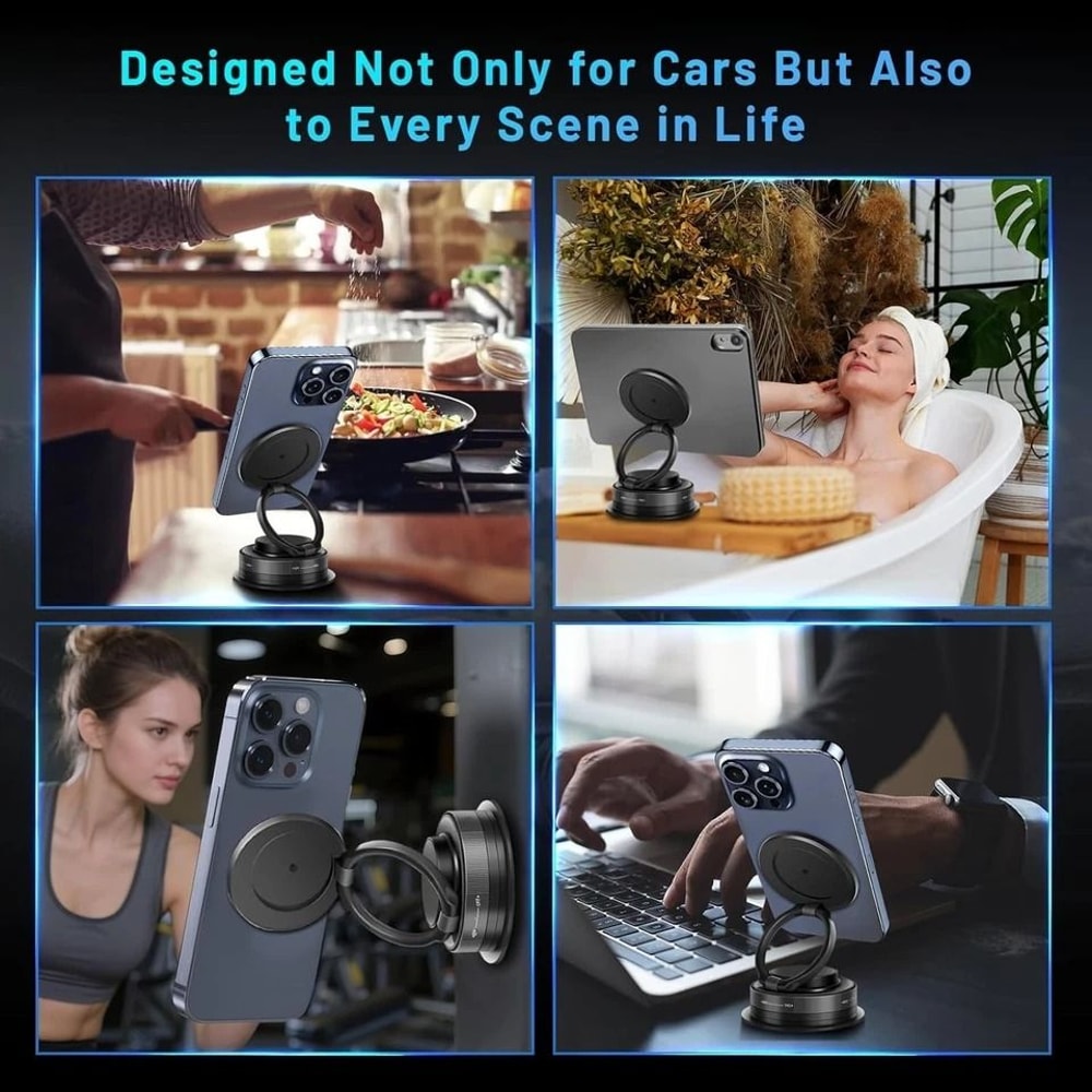 Universal Car Phone Mount Dashboard Holder With Strong Suction And Adjustable Viewing Angle 3