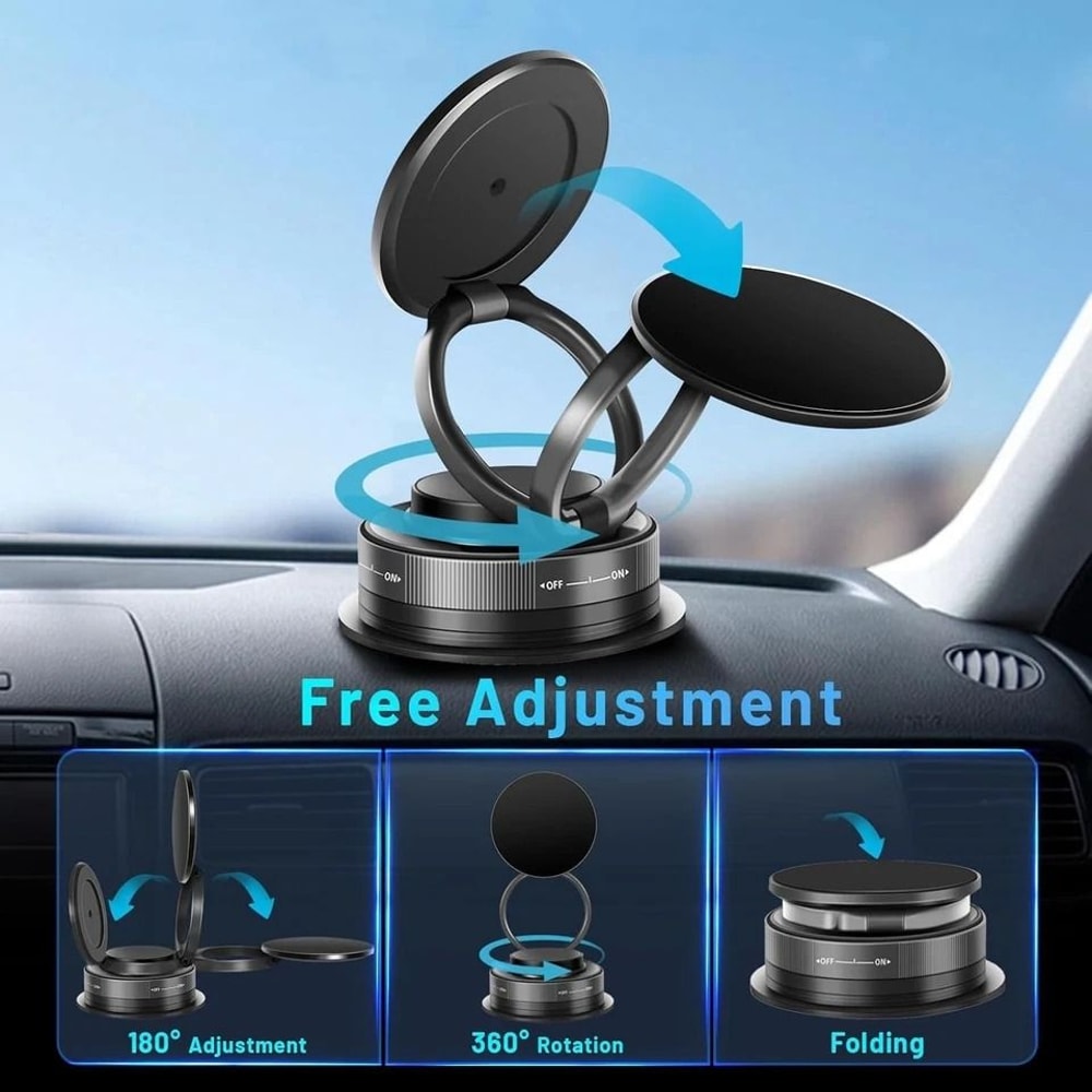 Universal Car Phone Mount Dashboard Holder With Strong Suction And Adjustable Viewing Angle 4