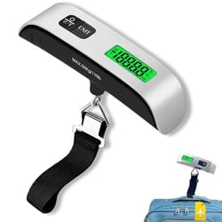 portable digital luggage scale with backlit display and temperature sensor