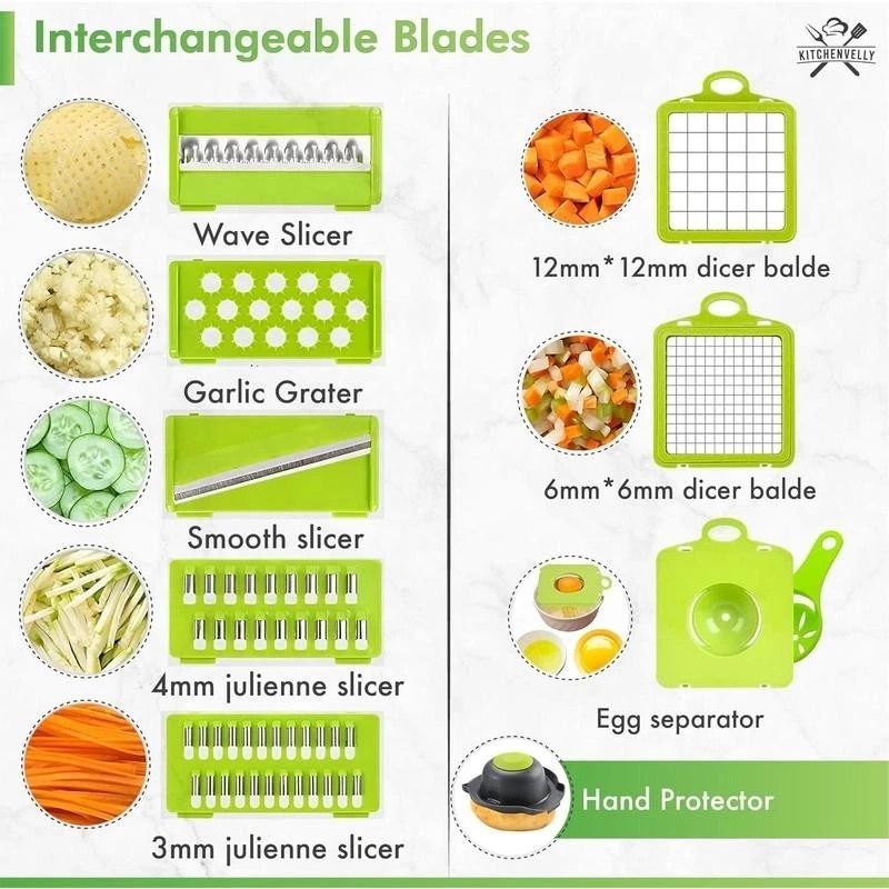 Vegetable Chopper And Veggie Slicer With Container For Fast Salad And Onion Prep 3