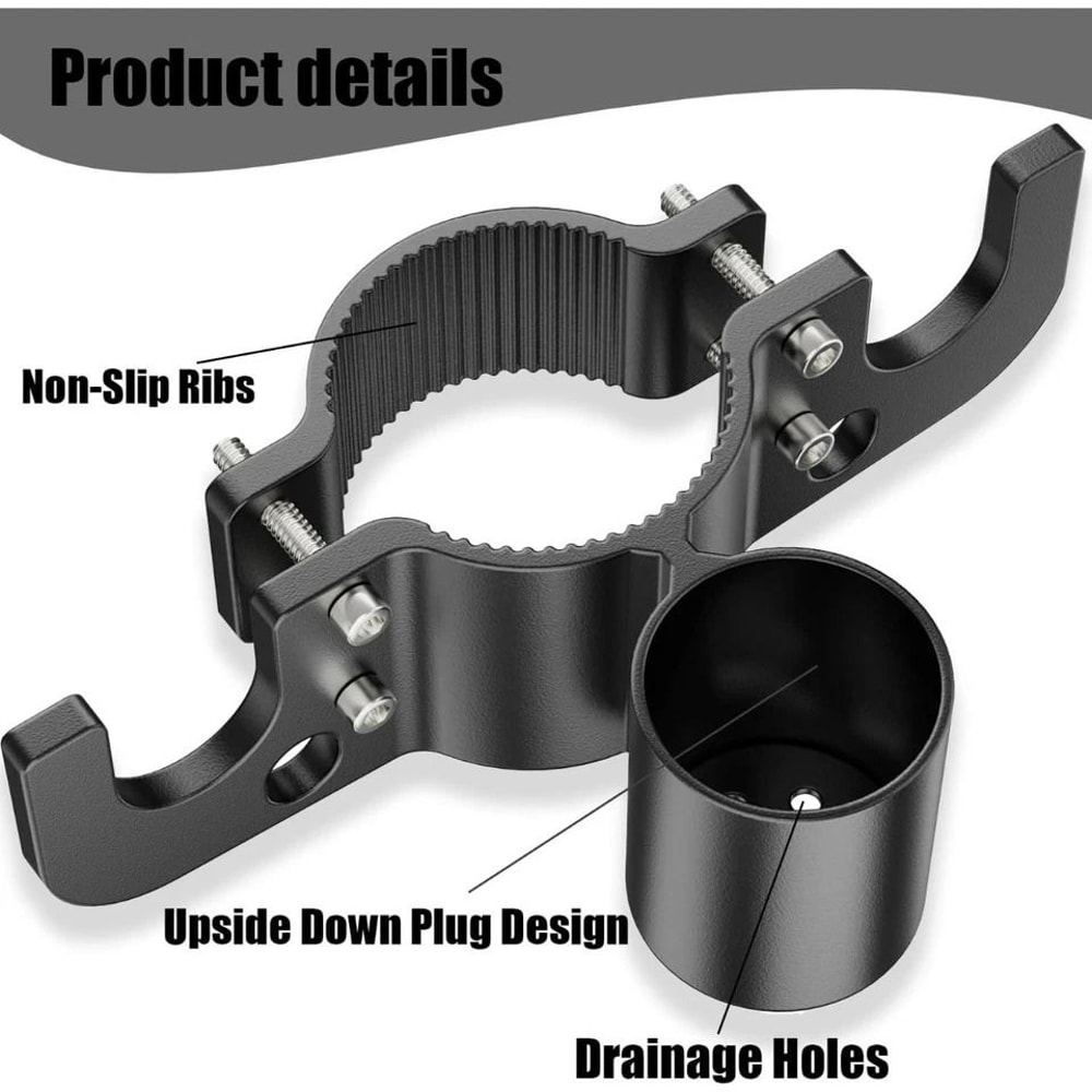 Heavy Duty Trailer Chain Holder With 7 Pin Trailer Plug Holder For RV And Travel Trailer 1