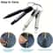 Keychain Screwdriver Set Stainless Steel Mini EDC Pocket Tool 1