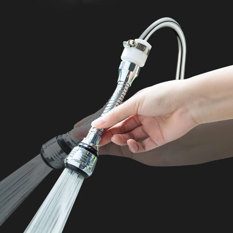 Rotating Faucet Aerator Kitchen Faucet Sprayer Extender Water Saving Nozzle 6