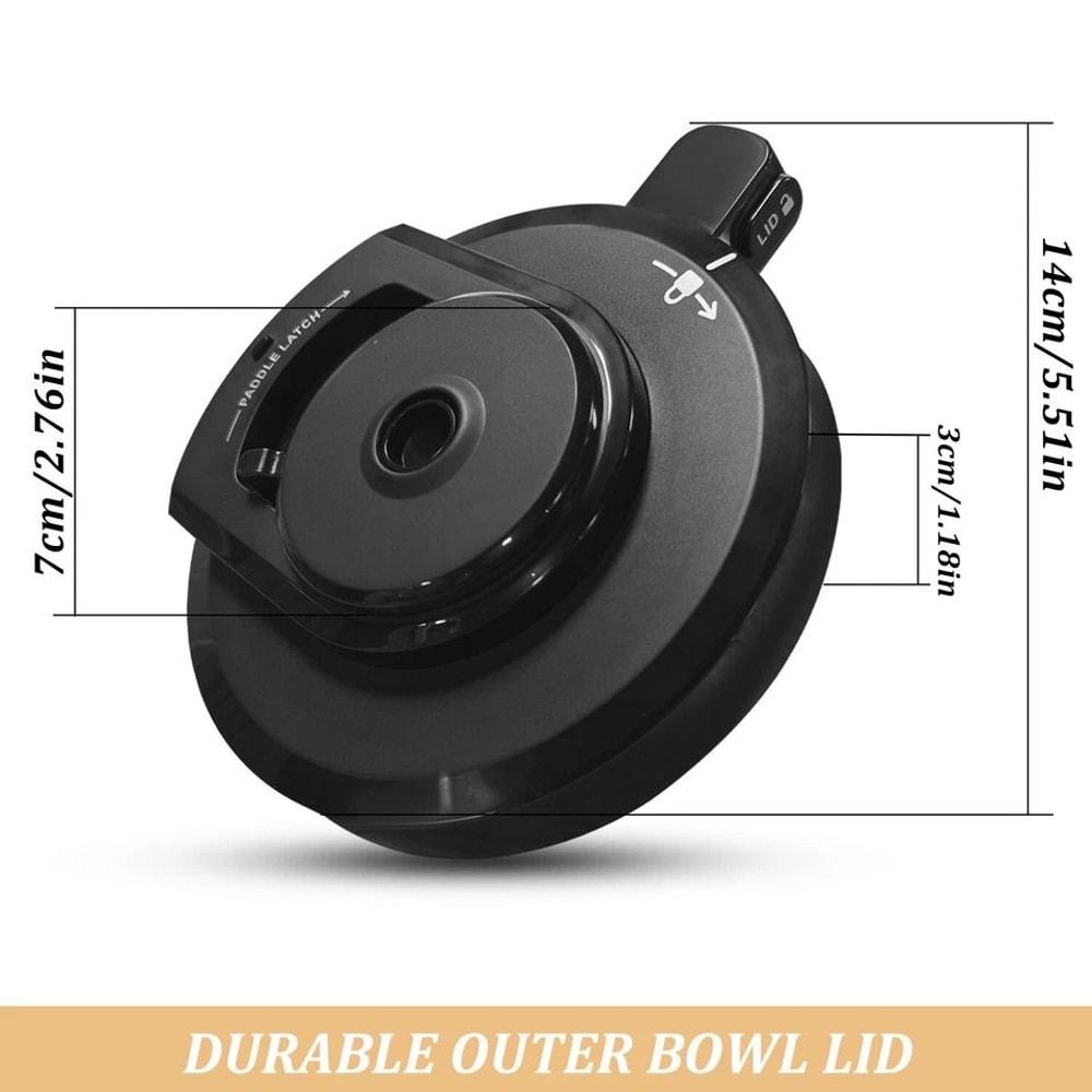 Creami Lid Replacement For Outer Bowl Secure Fit Reusable Lid 9