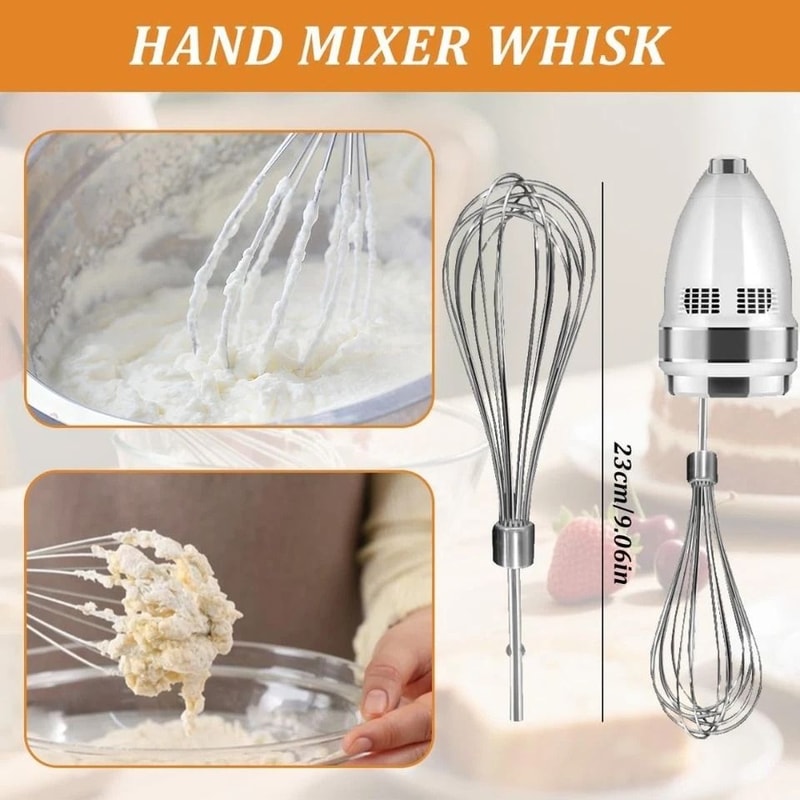 Hand Mixer Attachments Set With Replacement Beaters Dough Hooks And Whisk 3
