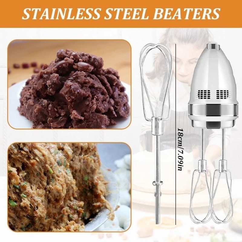 Hand Mixer Attachments Set With Replacement Beaters Dough Hooks And Whisk 4