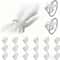 Silver Leaf Napkin Rings Set Of 20 For Christmas Wedding Table Decor 7