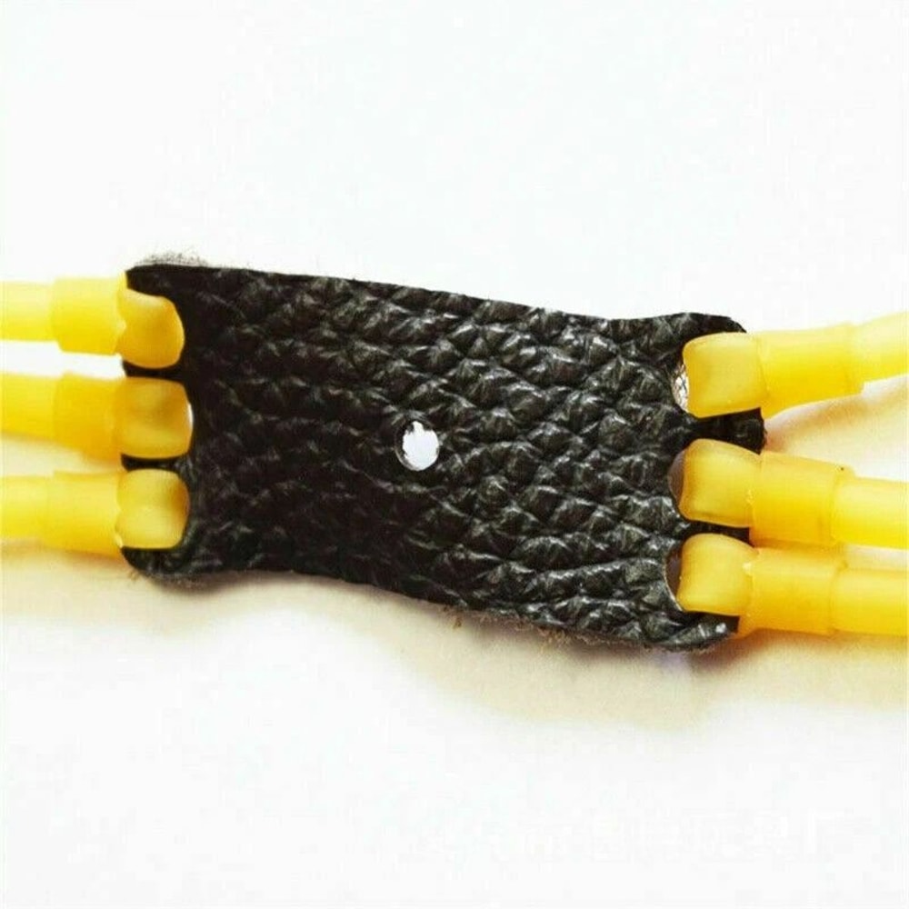 Strip Slingshot Replacement Bands With Leather Pouch For Catapult Hunting 5