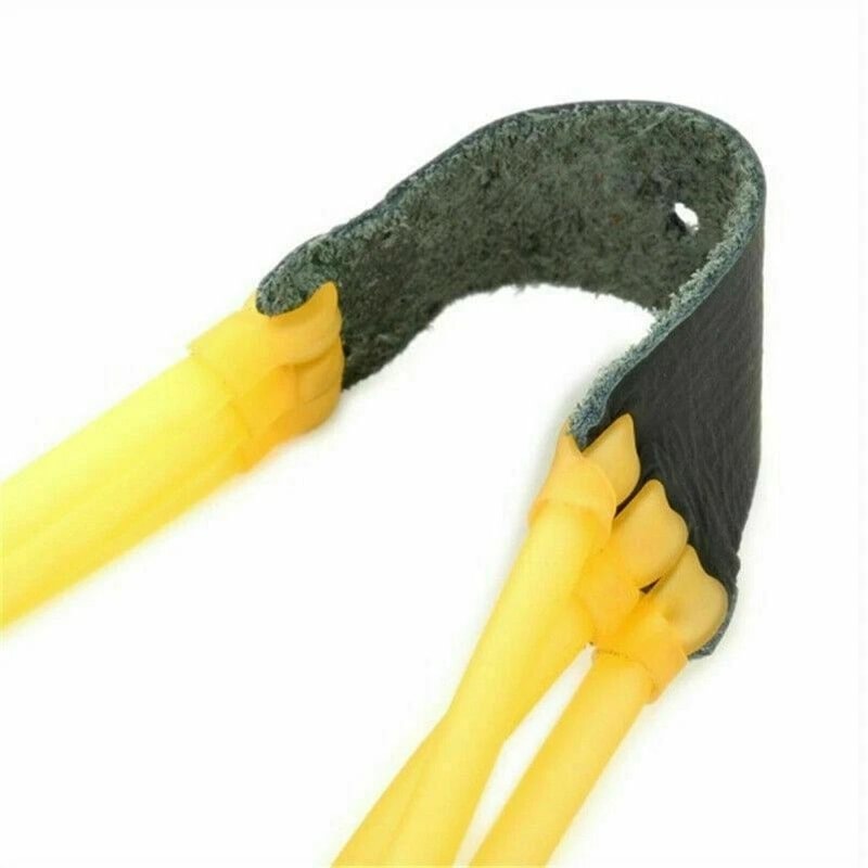Strip Slingshot Replacement Bands With Leather Pouch For Catapult Hunting 6