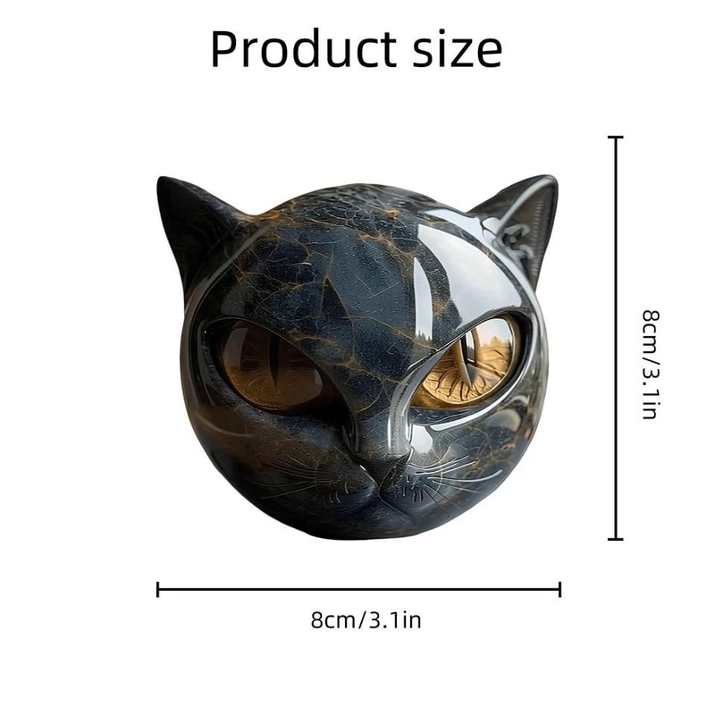 Elegant Black Cat Figurine Tabletop Statue For Modern Home Decor And Cat Lover Gifts 2
