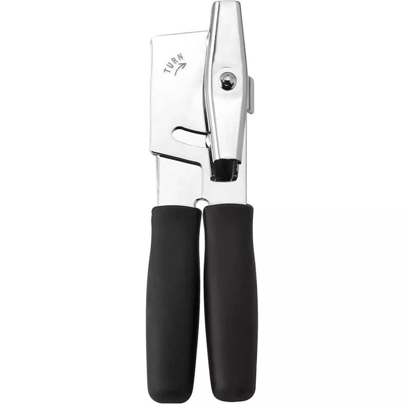 SwingAWay Compact Manual Can Opener With Soft Grip Handles And Sharp Steel Cutter 1