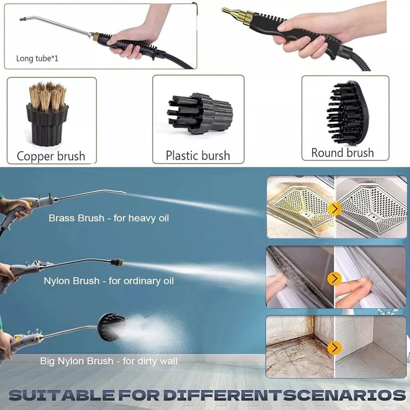 Handheld Steam Cleaner For Car Detailing Kitchen And Bathroom 2