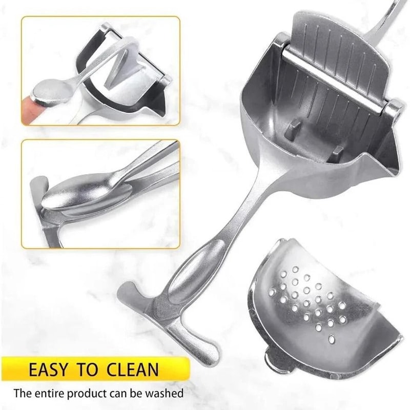 Heavy Duty Manual Citrus Juicer Stainless Steel Lemon Squeezer Hand Press 6