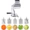 Stainless Steel Rotary Cheese Grater Hand Crank Vegetable Drum Slicer 2