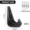 Universal Mud Flaps Car Splash Guards Front And Rear PVC Mud Guards 0